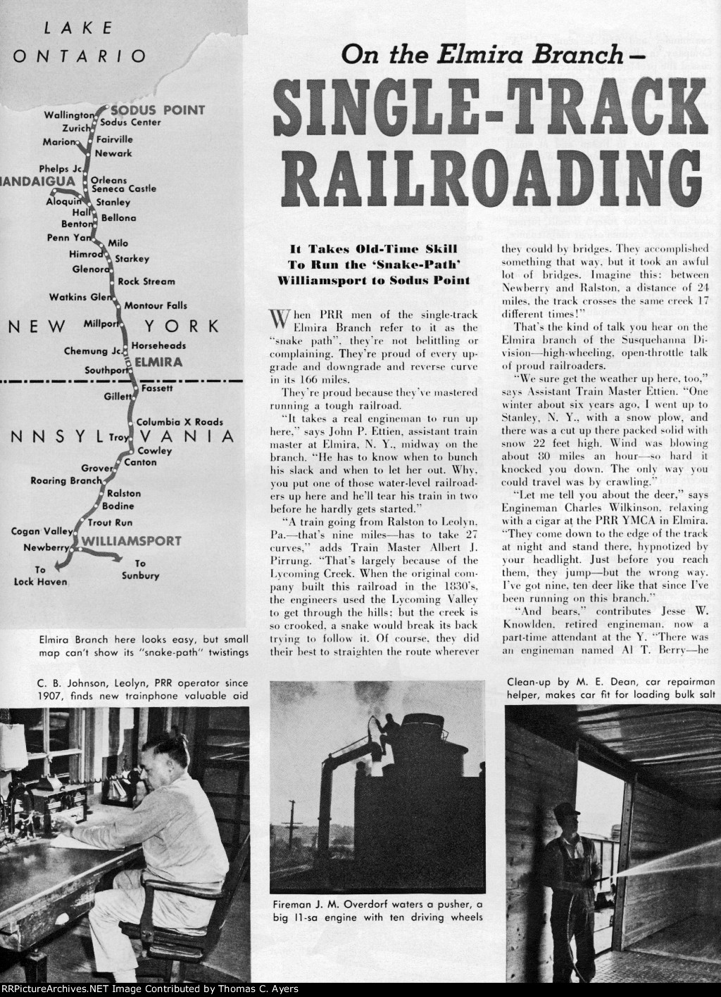 "On The Elmira Branch," Page 14, 1953
